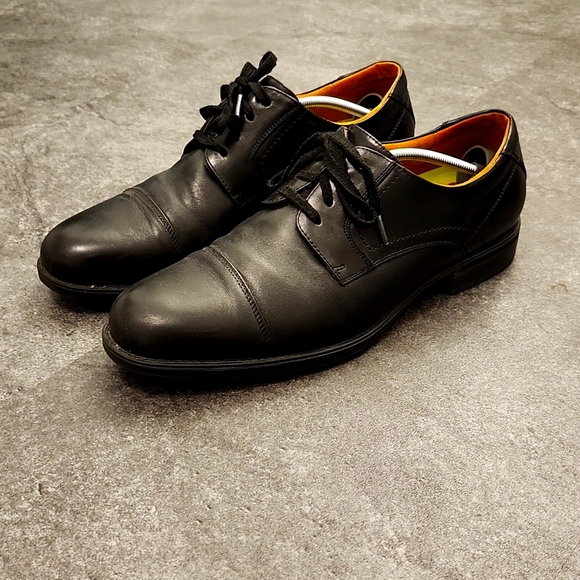 Florsheim Other - Florsheim black mens leather midtown lace up Oxfords size 11D